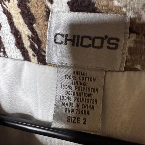 Chico's embroidered floral jacket with bell sleeves. Size: 2 #boho #floral - Picture 2 of 4